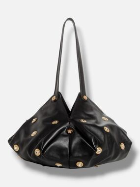 Versace Studded crystal la Medusa logo protea shoulder hand bag NEW